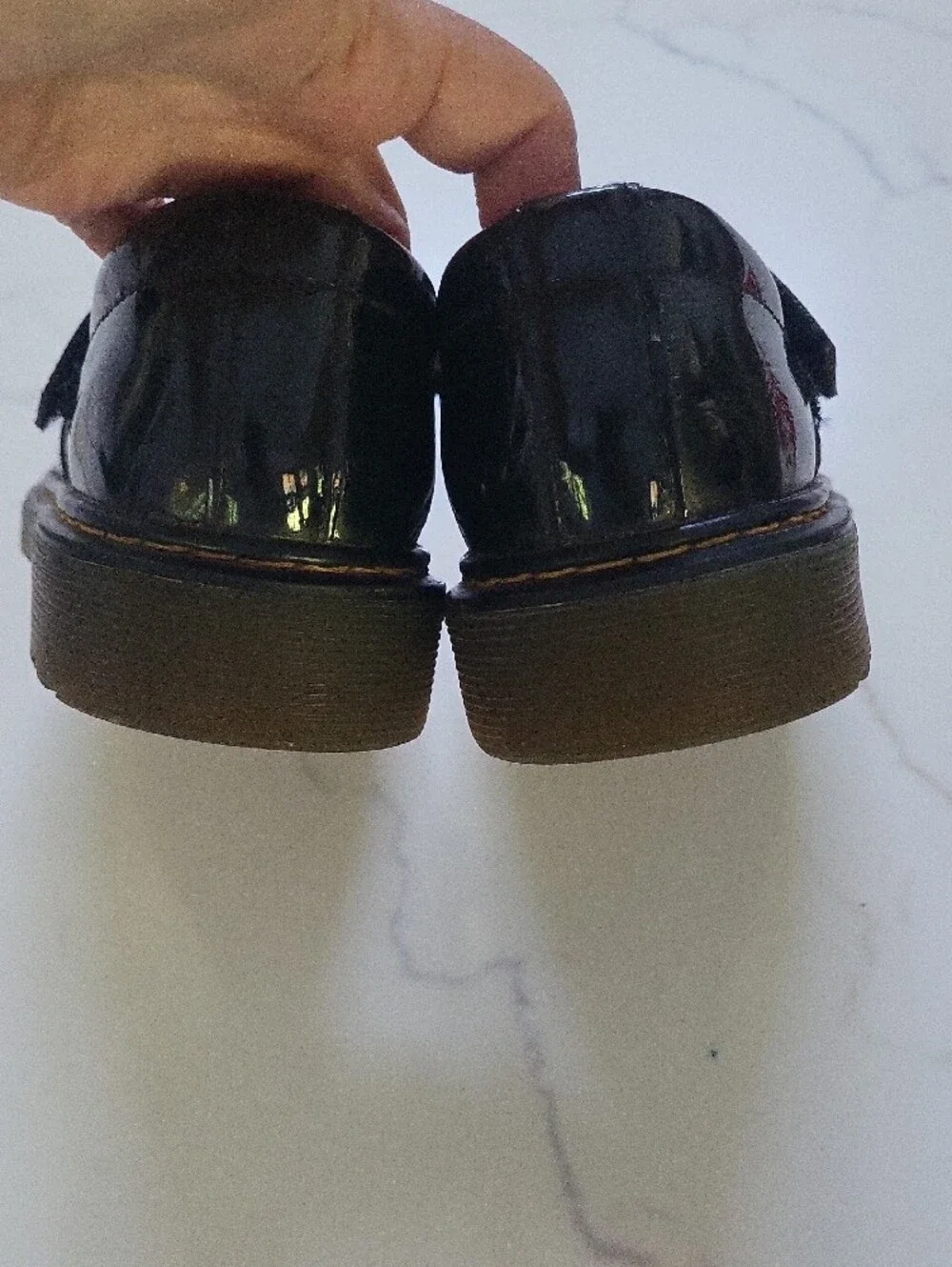 Dr. Martens Girls' Black Patent Mary Jane Shoe